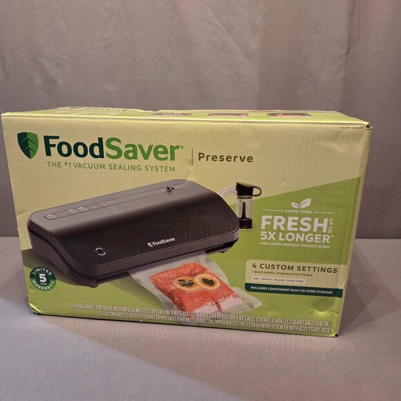 FoodSaver Preserve Vacuum Sealing System Starter Kit with Bags and Rolls - Picture 1 of 5